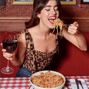 Reformation Blanca Top in Leopard Size 0